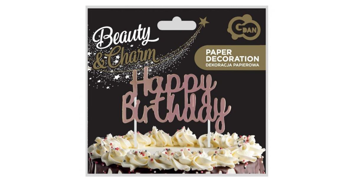 Birkmann 450165 Stampo Per Torta Happy Birthday 28 Cm - Sagoma In Plastica Alimentare Arancione - 2