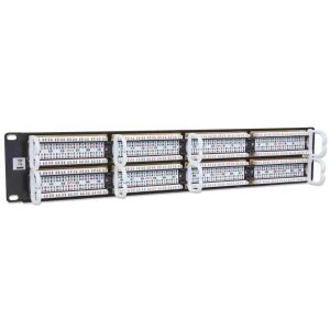 Patch Panel Intellinet UTP cu porturi RJ45 pentru gestionarea cablurilor de rețea - Manhattan Accesorii pentru dulapuri Rack