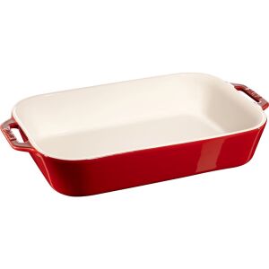 Staub Ovális kerámia tál, cseresznyevörös, 34x24cm 132625655 - Staub