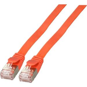EFB EFB RJ45 Flachpatchcable U/FTP, Cat.6A, PVC, 0,5m, rothadás 132626400 - Kábel