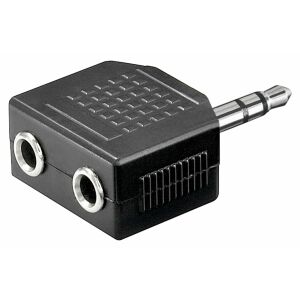 Goobay | Adapter słuchawkowy AUX; gniazdo 3,5 mm 1-2 139342172 - Goobay