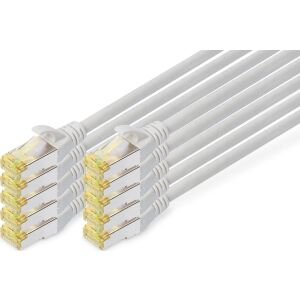 Digitus DIGITUS CAT 6A S/FTP Patchcable, 10 hüvelyk, 0,25m, szürke 132631252 - UTP kábel