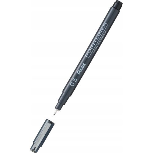 Pentel PointLiner 0.5mm fekete fineliner 132631478