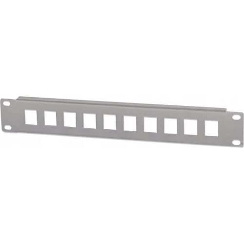 INTELLINET patch panel 10 port összeszerelés nélkül 10" 1 HE szürke