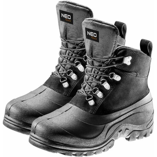 NEO Tools fekete férfi hócsizma, 42-es méret, vízálló és szigetelt