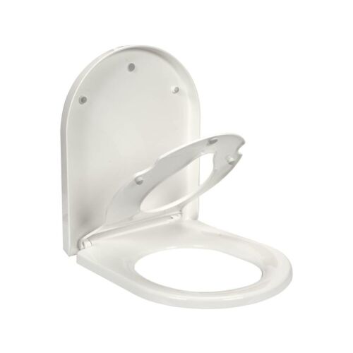 Capac toaleta, Fala, Polipropilena, 2 in 1, Alb 138855664