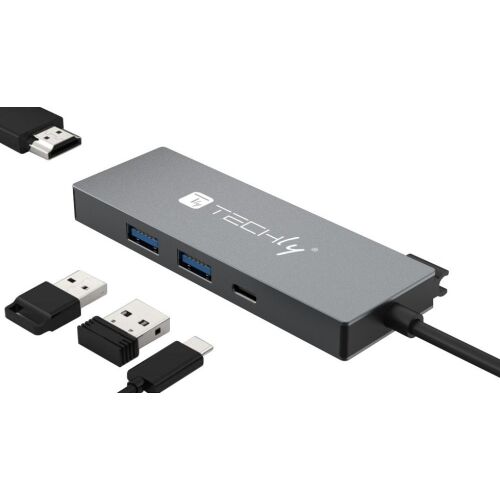 Techly Techly USB HUB USB-C 4 în 1 132636761