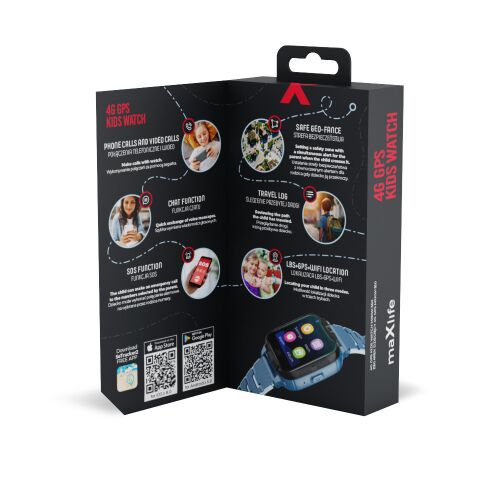 Maxlife okosóra 4g mxkw-350 gps wifi kék