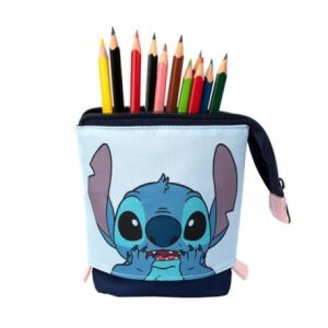Stitch 2-in-1 Federmäppchen und Stiftehalter mit Stiften - Federmappen