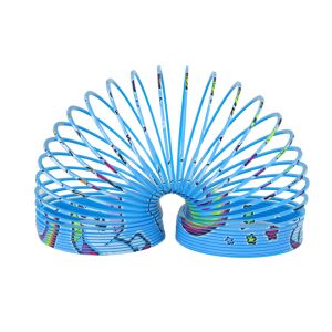Ikonische Entspannungsfeder jucărie slinky unicorn albastru extinsă - Jocuri si jucarii creative