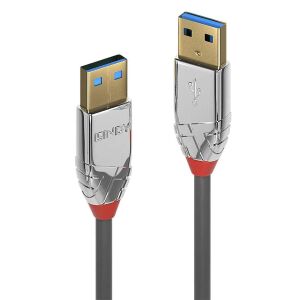 Kabel USB Lindy USB-A - USB-A 2 m Szary (36627) 132644009 - Kabel USB