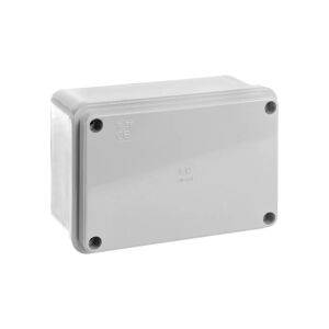 Elettrocanali Cutie netedă montată pe suprafață cu capac IP56 120 x 80 x 50mm gri (EC410C4R) 132644643 - Doze de legătură și conexiune