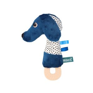 Jamiś piszczek z gryzakiem granatowy 132646387 - Opieka stomatologiczna dla niemowląt