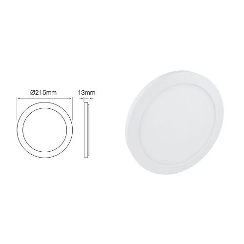 LED vonal Panel felületre szerelhető süllyesztett tartó Easy Fix 18W 2700K 1570lm kerek 3 éves buborék. 132646532