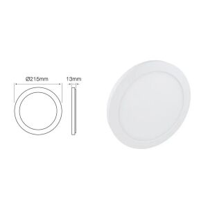 Linie LED Montare încastrată pe panou Montare încastrată Easy Fix 18W 2700K 1570lm rotund 3 ani cu bule. 132646532 - Panouri LED