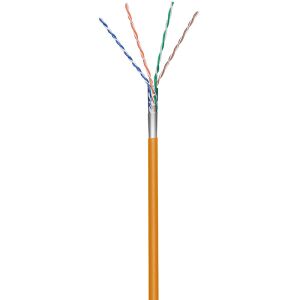 Pereche torsadată Cat5e F/UTP AWG 26/7 Goobay portocaliu 100m 132647358 - Goobay Cabluri UTP