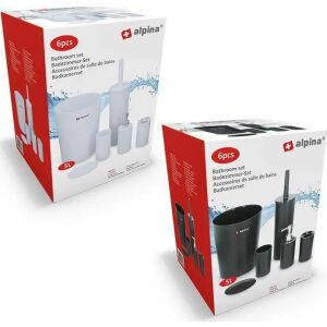 Alpina Alpina - fürdőszobai szett 6 elem (fehér)
