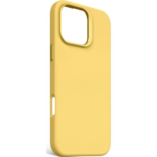 Dekódolt szilikon iPhone 16 Pro Max MagSafe sárga