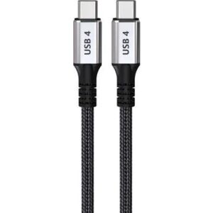 Kabel USB TB Print Thunderbolt 2m Kabel, schwarz und silber - Thunder