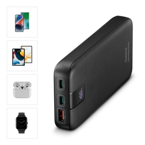Hama Power Pack PD 10 10000mAh Powerbank iPhone, iPad, AirPods és okosóra töltése