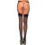 721000B SHEER BACK SEAM STOCKING O/S BLK 132656706
