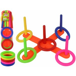 Dobd el a színes karikákat karika dobáló játék szett - Lean Toys