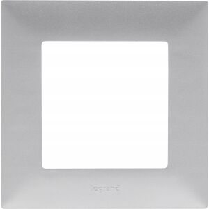 Legrand Niloe Step - Einzelrahmen 1 x - Farbe Aluminium 863391 132661087 - Rahmen für Schalter
