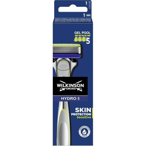 Wilkinson Hydro 5 Skin Protection Sensitive Rasiermesser mit austauschbaren Klingen für Herren, 1 Stück 132665697