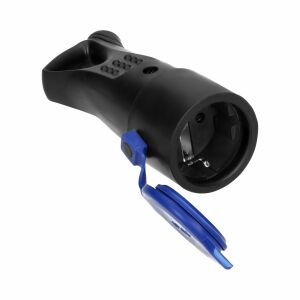 Orno IP44 Czarne Gumowe Gniazdo Hermetyczne Widok Wnętrza - Connector & Dugalj