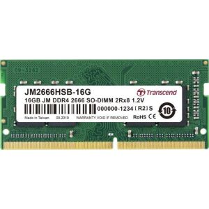 Pamięć TRANSCEND (SODIMM/DDR4/16 GB/2666MHz/1.2V/19CL/SINGLE) 132670580 - Akcesoria do laptopów