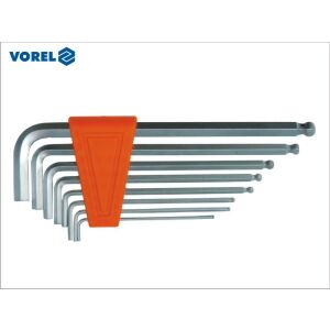 8 db hatlapfejű golyóskulcs készlet, Vorel 1,5-8 mm