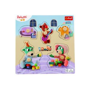 Gyerek puzzle Babaski, Trefl, Fa, 5 db, Többszínű 132675637 - Baba puzzle