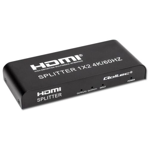 Qoltec Active Splitter Splitter 2 x HDMI 4K x 2K | 6Gbps | 60Hz | Stabilitate ridicată 132675984