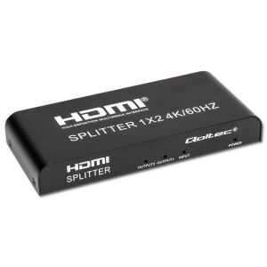 Qoltec Aktiver Splitter 2 x HDMI 4K x 2K | 6 Gbit/s | 60 Hz | Hohe Stabilität 132675984 - KVM Switch