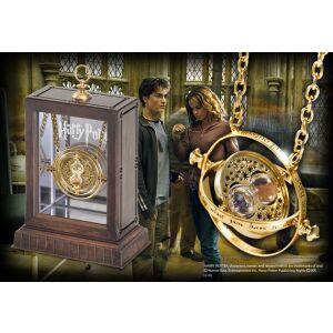 Set Medalion Harry Potter Clepsidra Time Turner Hermione + Cutie de lemn, Auriu 132677454 - Coliere pentru dame
