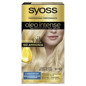 Syoss Oleo Intense 9-10 Helles Blond Haarfarbe, ammoniakfreie permanente Ölfarbe - Syoss