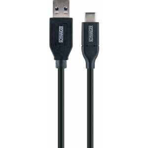 Cablu USB Schwaiger USB-A - USB-C 0,5 m negru (LK050C 533) 132680214 - Cabluri de date