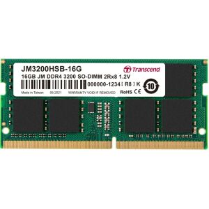 TRANSCEND 16GB JM DDR4 3200MHz SO-DIMM 2Rx8 1Gx8 CL22 1.2V 138858257 - Akcesoria do laptopów