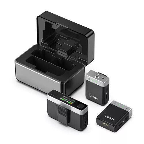 Mikrofon Ulanzi 2x Mikrofon Bezprzewodowy Krawatowy do Telefonu Aparatu Kamery / Pamięć 8GB / Zasięg 100m / Ulanzi AM-18 141880444