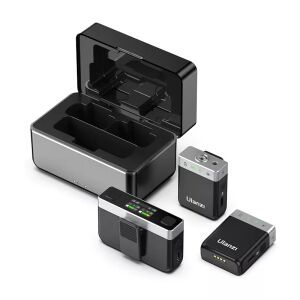 Ulanzi Mikrofon, 2 x kabelloses Tie-Mikrofon für Telefonkamera, 8 GB Speicher, 100 m Reichweite, Ulanzi AM-18 141880444 - Mikrofone