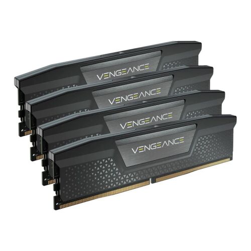 CORSAIR VENGEANCE 64GB 4x16GB DDR5 6000MT/s DIMM puffermentes 36-36-76 Std PMIC AMD EXPO szürke hőszóró fekete PCB 1.35V 141651536