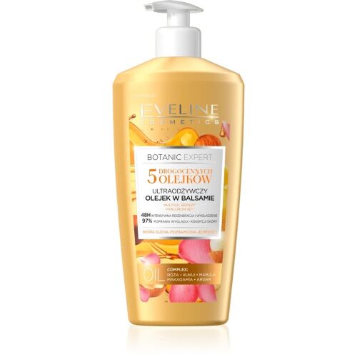 Eveline Cosmetics Botanic Expert testápoló olajokkal illóolaj krémben 5 olaj 350ml 132689210