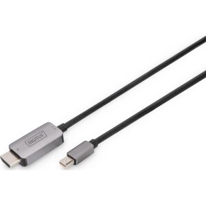 Cablu adaptor Digitus 8K Mini DisplayPort Mini DP - HDMI Tip A 1m, Negru 132689720 - Convertoare HDMI