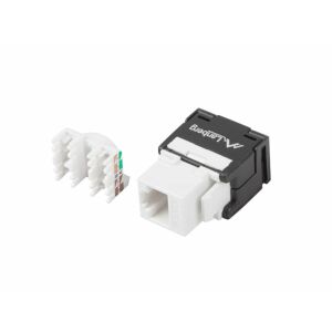 LANBERG Keystone Modul RJ45->LSA CAT.6A UTP 180° werkzeuglos 138855562 - Keystone Module