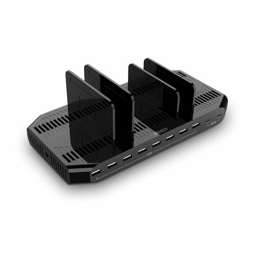 Stație de încărcare USB LINDY 120W 10 porturi pentru 10 tablete/smartphone-uri 132691552