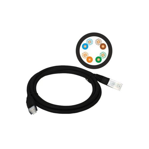 A-LANTEC Okablowanie strukturalne Patch-cord UTP kat.5e, 3.0m, czarny 132692412