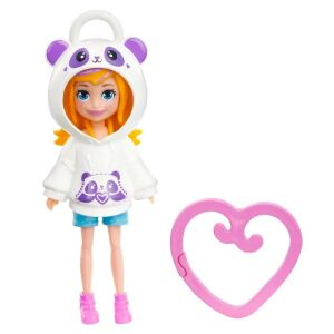 Lalka Polly Pocket Panda z klipsem w kształcie serca - Mattel Baba