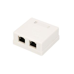 Extralink | Felületszerelt aljzat | 2x RJ45 KAT5E STP 132694573 - Extralink