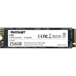 SSD Patriot P300 256GB NVMe M.2 2280 pentru PC/Laptop - Solid State Drive (SSD)