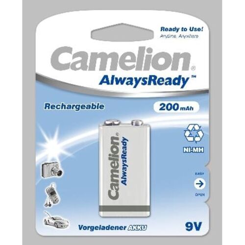 Camelion | 9V/6HR61 | 200 mAh | Акумулаторни батерии AlwaysReady Ni-MH | 1 бр. 139525560